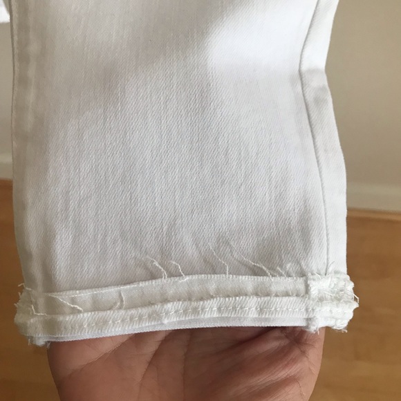 NWT Joe’s Jeans Flawless The Icon Mid Rise Skinny Crop Cuff Hennie White Size 29 - Picture 5 of 14